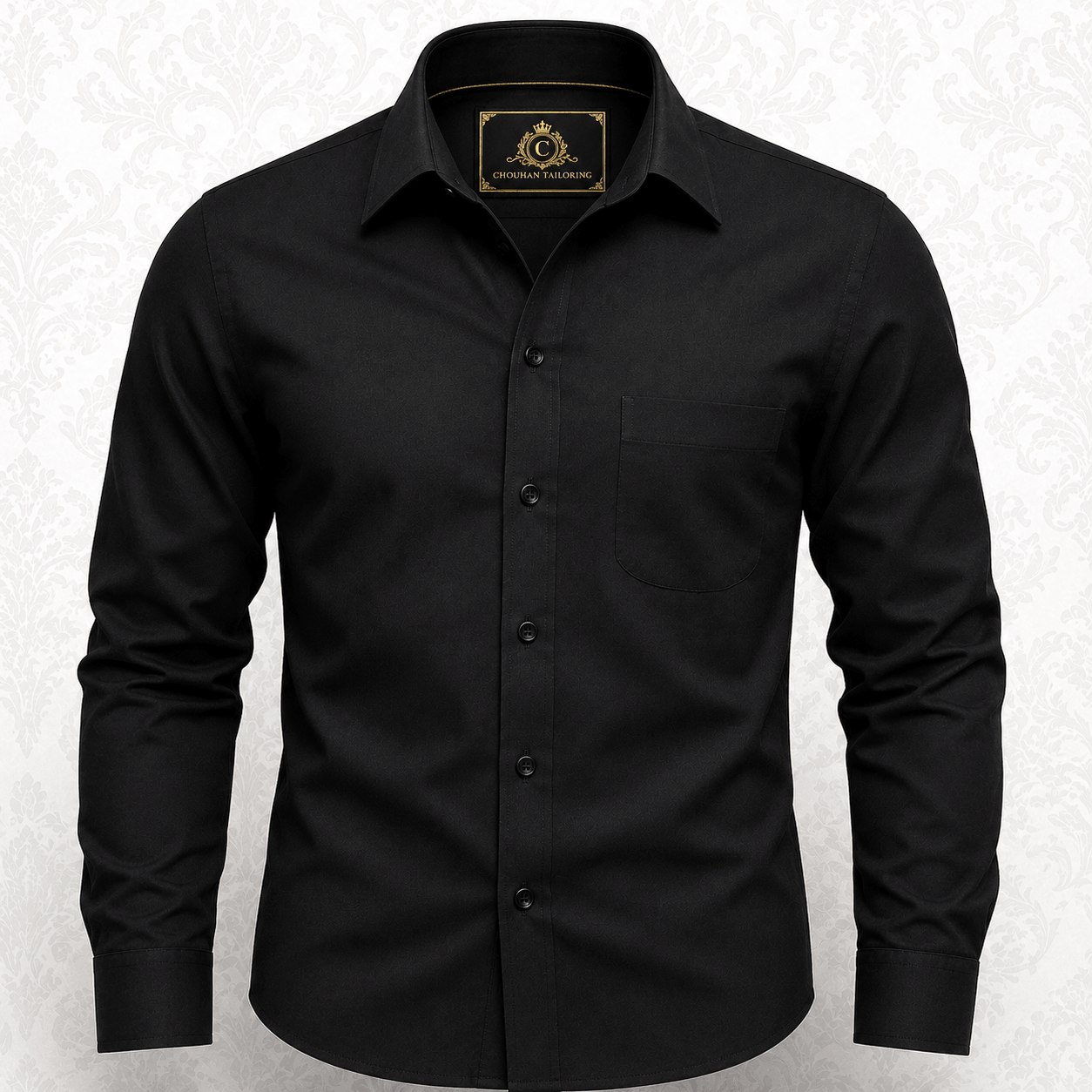 CHOUHAN ROYAL SIGNATURE – Royal Black -Premium Cotton Jacquard